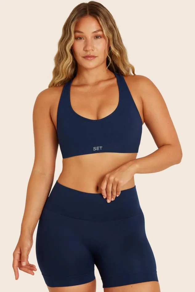 SET ACTIVE Bras Tops SCULPTFLEX POWER RACER BRA 8211 TWILIGHT 8211 Women