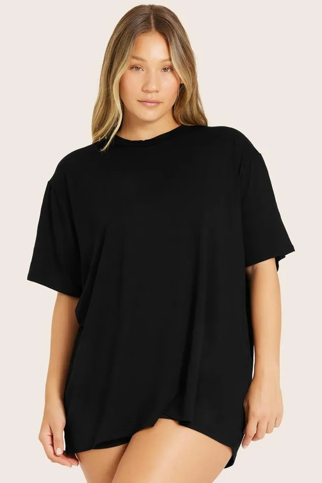SET ACTIVE Lounge SET SLEEP OVERSIZED BOYFRIEND SLEEP TEE 8211 ONYX 8211 Women