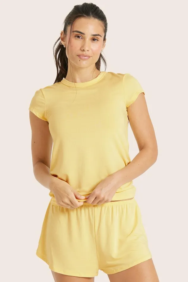 SET ACTIVE Lounge SLEEP JERSEY GIRLFRIEND TEE 8211 DANDELION 8211 Women