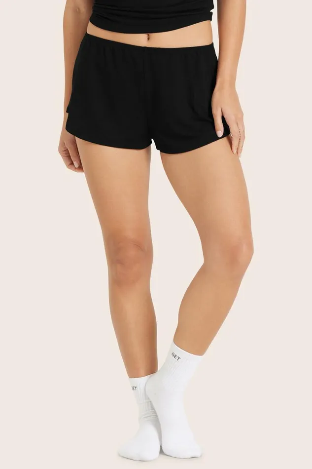 SET ACTIVE Lounge SLEEP JERSEY RELAXED SLEEP SHORTS 8211 ONYX 8211 Women