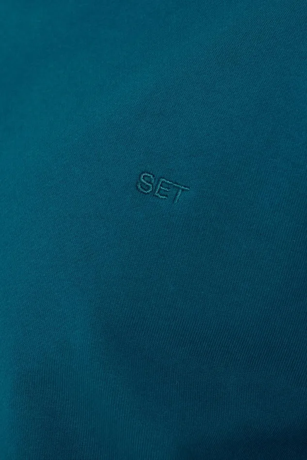SET ACTIVE Sweats HEAVYWEIGHT SWEATS HALF ZIP 8211 COVE 8211 Women