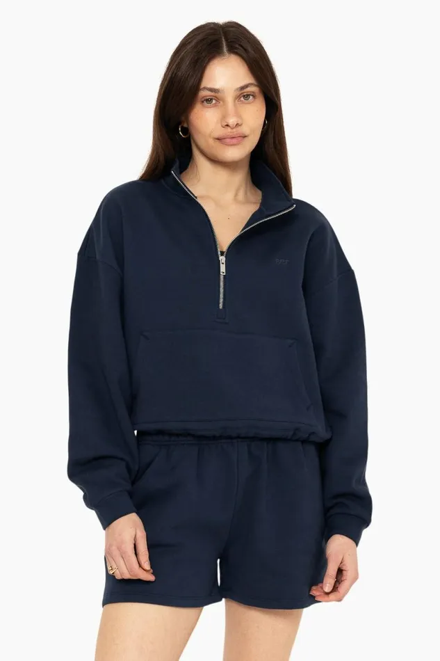 SET ACTIVE Sweats HEAVYWEIGHT SWEATS HALF ZIP 8211 OXFORD 8211 Women