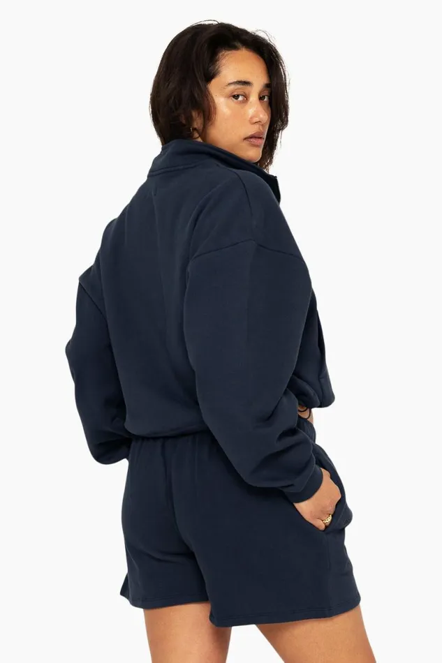 SET ACTIVE Sweats HEAVYWEIGHT SWEATS HALF ZIP 8211 OXFORD 8211 Women