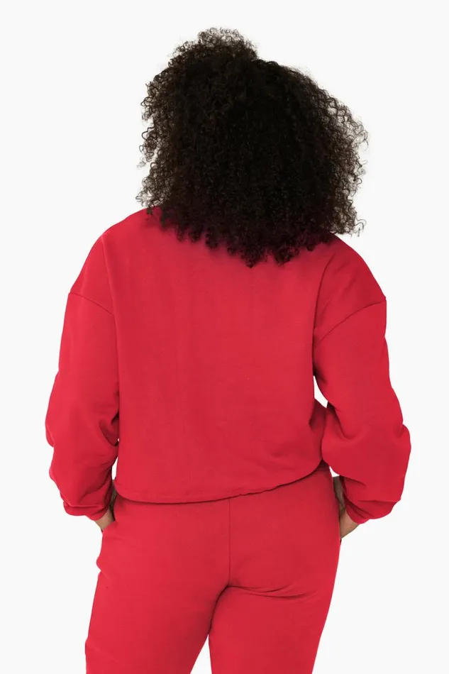 SET ACTIVE Sweats HEAVYWEIGHT SWEATS HALF ZIP 8211 SPICY 8211 Women