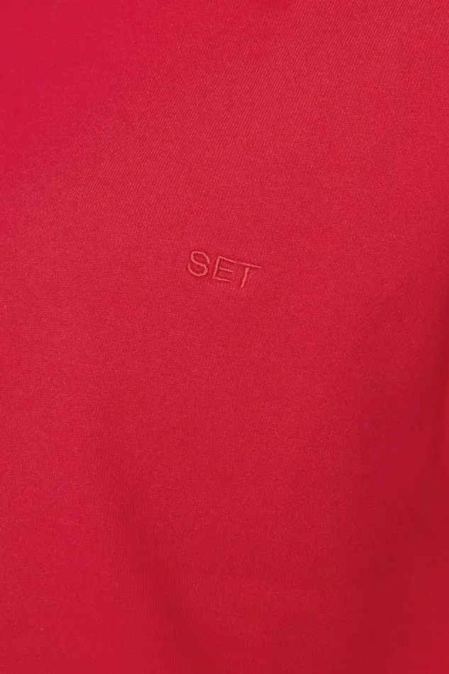 SET ACTIVE Sweats HEAVYWEIGHT SWEATS HALF ZIP 8211 SPICY 8211 Women