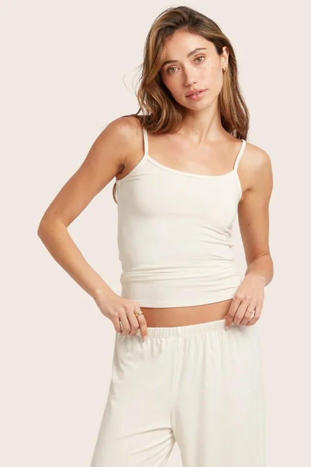 SET ACTIVE Tops Tanks Tees SLEEP JERSEY SLEEP CAMI 8211 BLANC 8211 Women