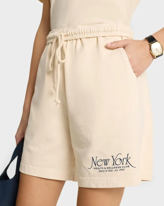 Shorts Men Sporty and Rich NY 94 Gym Short 8211 CreamNavy