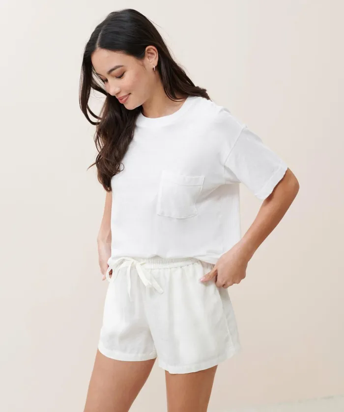 Shorts Women Jenni Kayne Breeze Shorts Ivory
