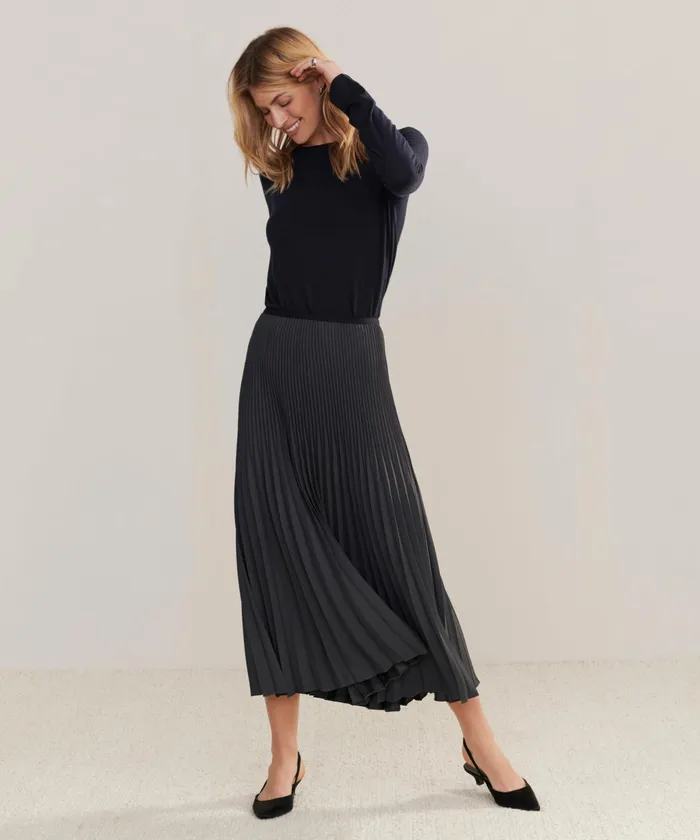 Skirts Women Jenni Kayne Pleated Skirt Slate Slate