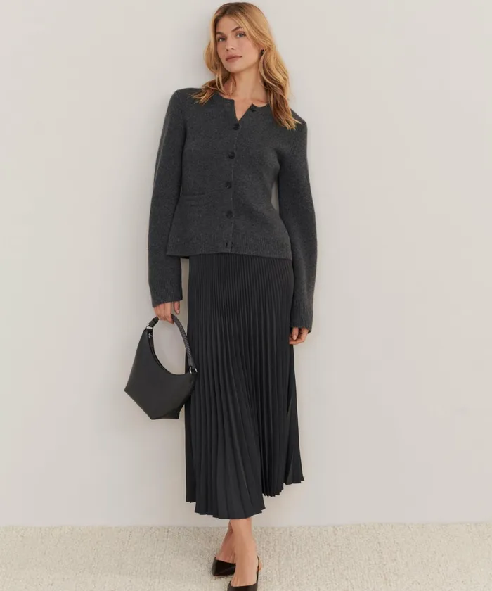 Skirts Women Jenni Kayne Pleated Skirt Slate Slate