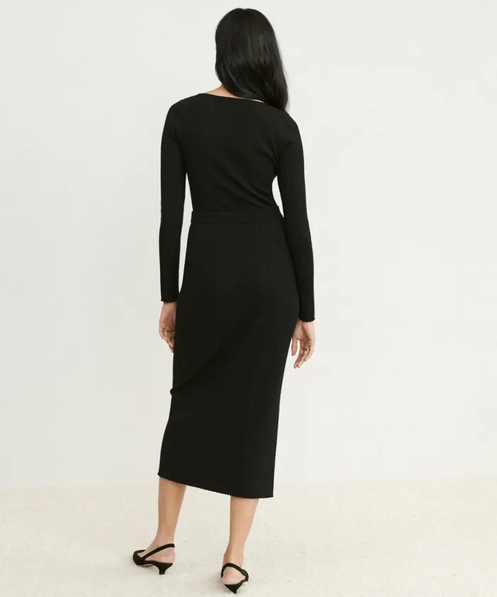 Skirts Women Jenni Kayne Ribbed Skirt Black