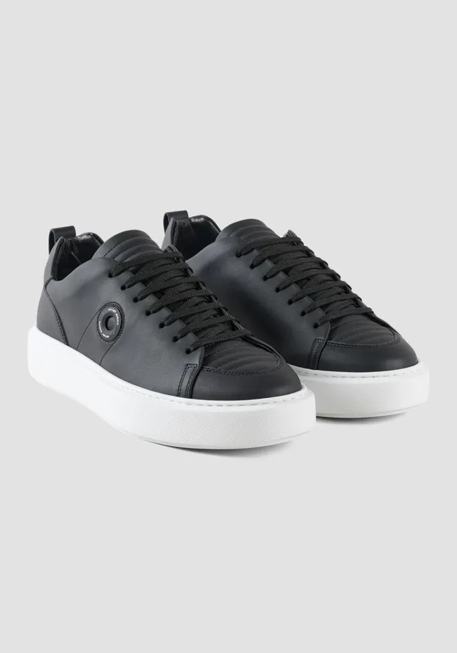 Sneakers Men Antony Morato Ail Sneakers In Black Leather Multicolor