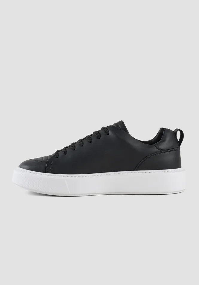 Sneakers Men Antony Morato Ail Sneakers In Black Leather Multicolor