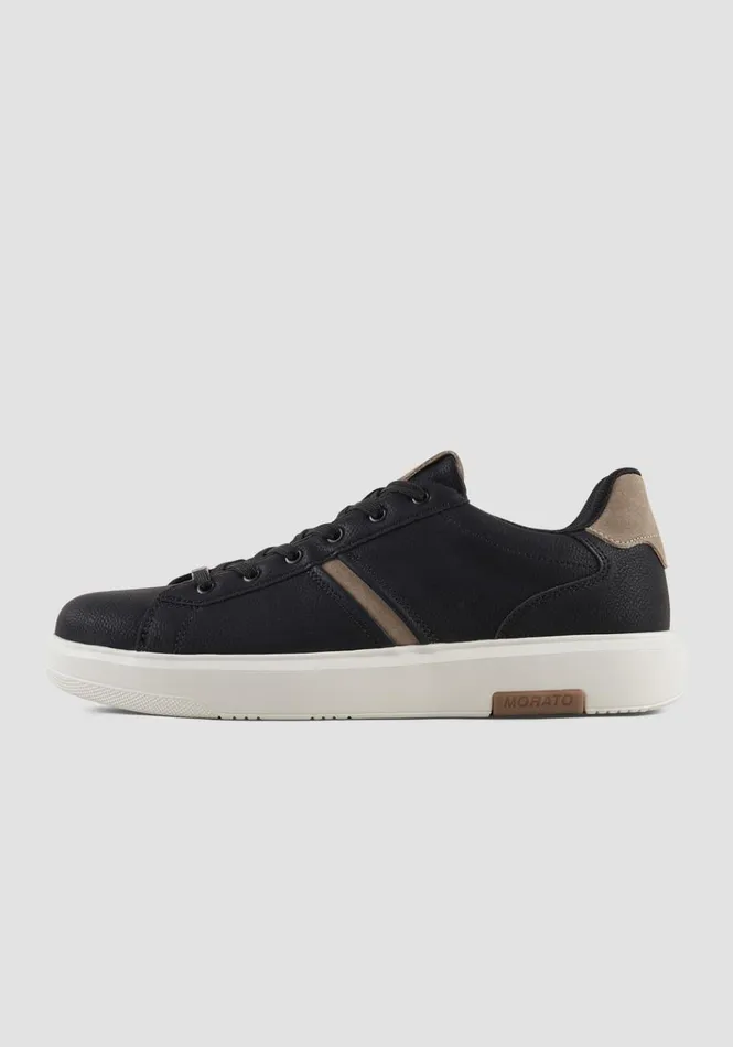Sneakers Men Antony Morato Himba Sneakers In Faux Leather And Suede Black