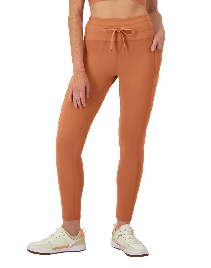Soft Touch Drawcord Leggings Anti Odor C Logo 25034 Canyon Red Women Champion Leggings