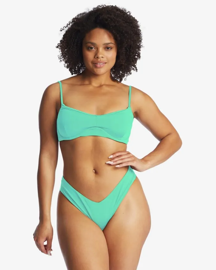 Sol Searcher Fiji Bikini Bottoms Tropical Green Women Billabong Bikinis