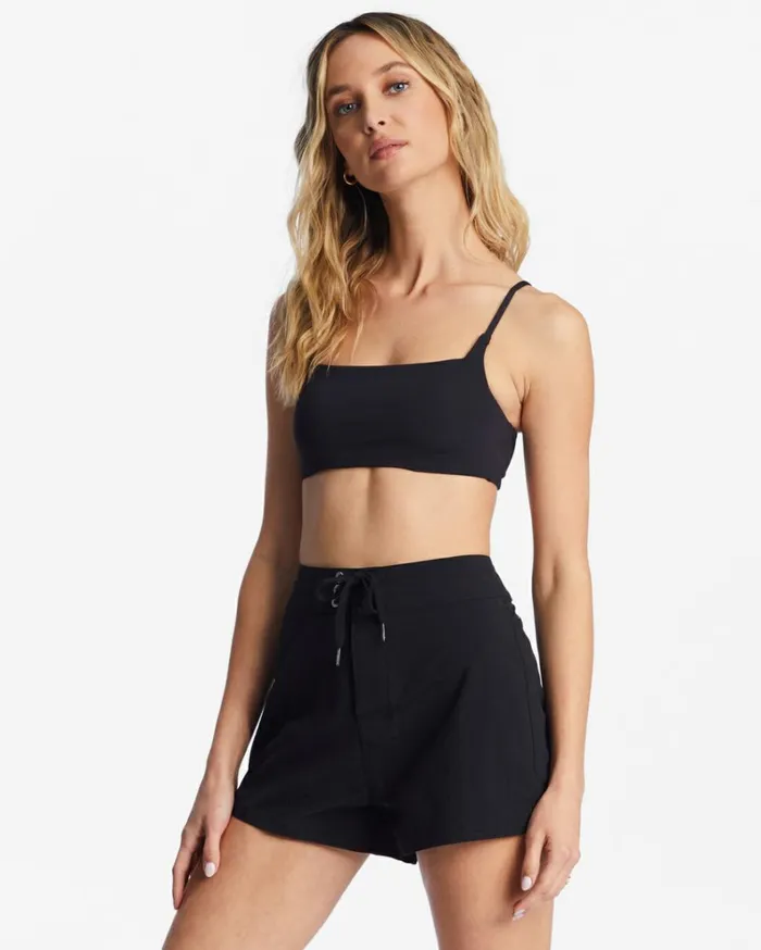 Sol Searcher Fixed Waist Boardshorts Black Pebble Women Billabong Boardshorts