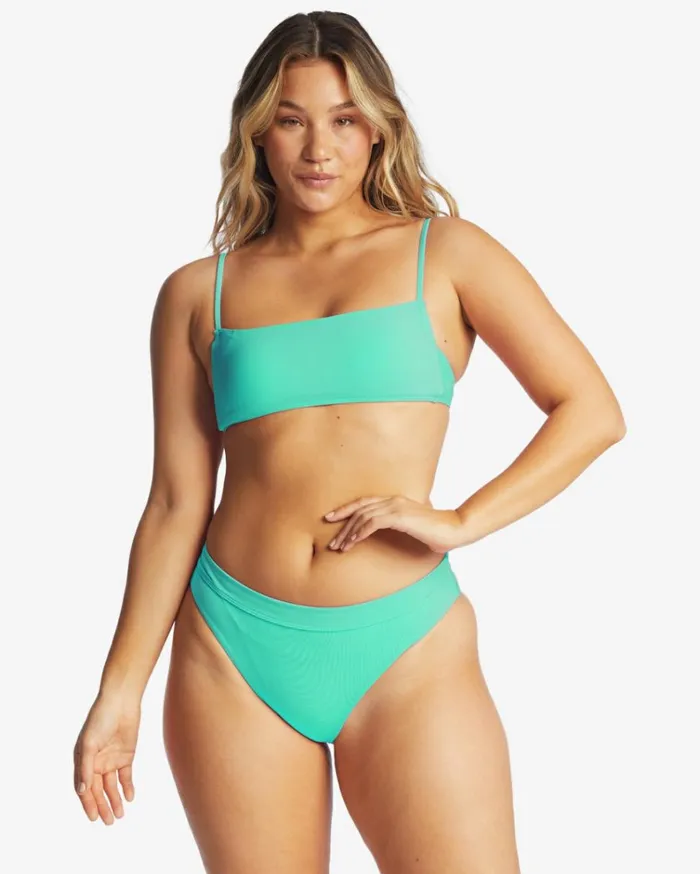 Sol Searcher Maui Rider Bikini Bottoms Tropical Green Women Billabong Bikinis