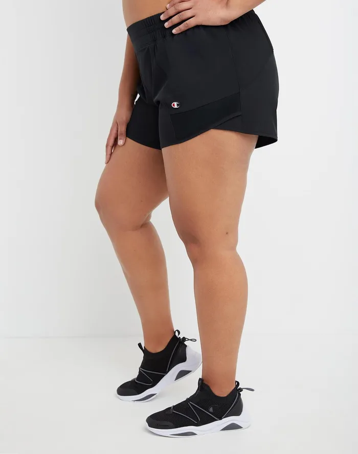 Sport Shorts C Logo 4034 Plus Size Black Women Champion Shorts