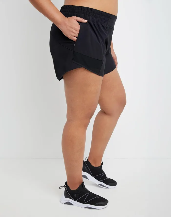 Sport Shorts C Logo 4034 Plus Size Black Women Champion Shorts
