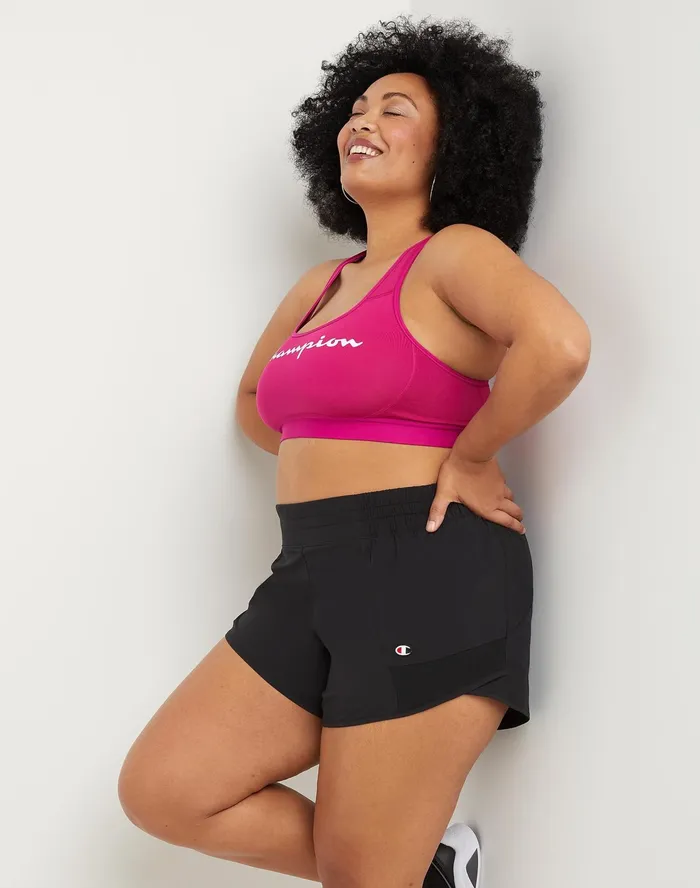 Sport Shorts C Logo 4034 Plus Size Black Women Champion Shorts