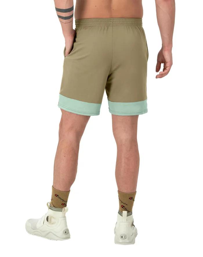 Sport Shorts Moisture Wicking 7034 Soft Suedenimbus Green Men Champion Shorts