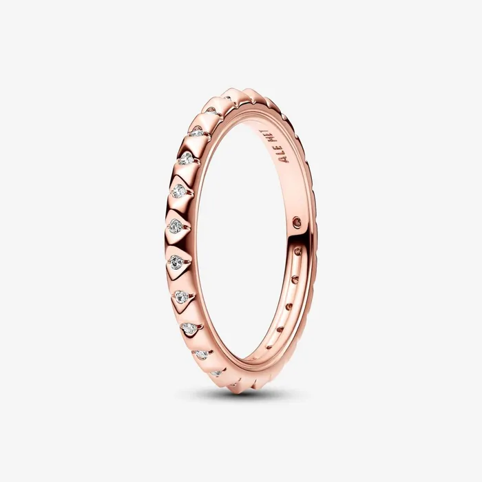 Stackable Rings Women Pandora Online ME Pyramids Ring Rose Gold Plated
