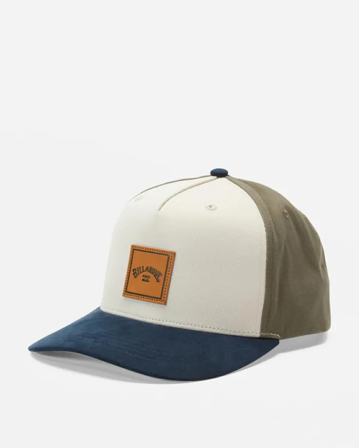 Stacked Snapback Hat Vintage Khaki Men Billabong Hats