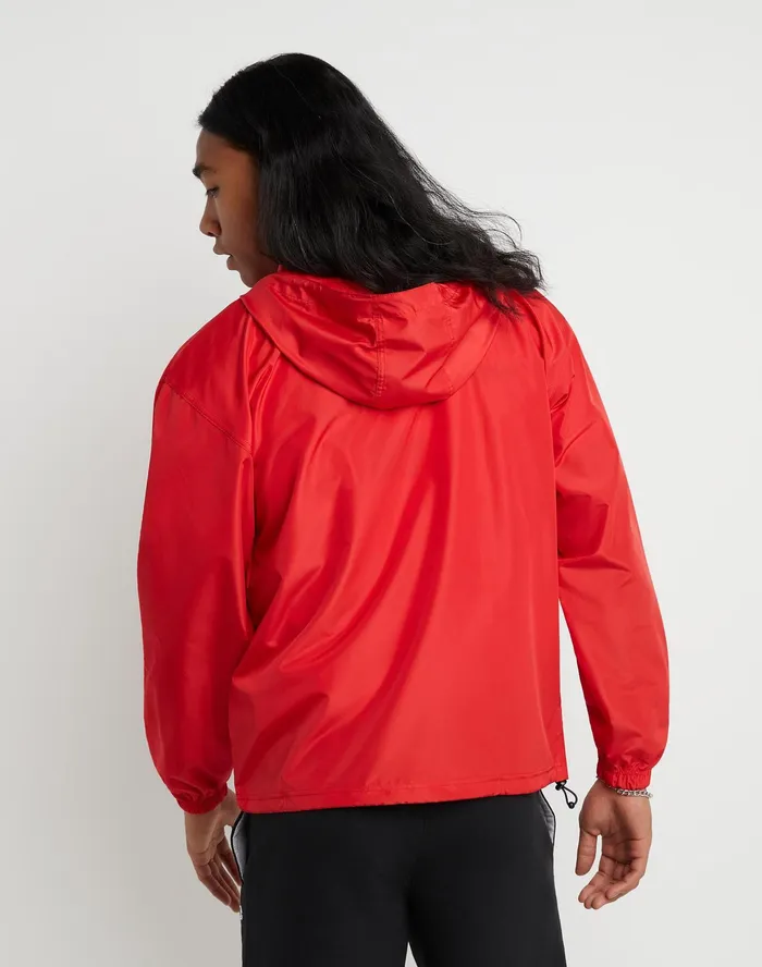Stadium Packable Jacket Script Logo Scarlet MenWomen Champion Jackets