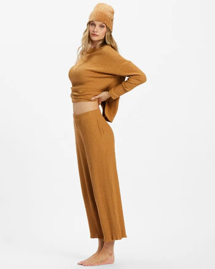 Still Loungin Pants Cosmic Khaki Women Billabong Matching Sets