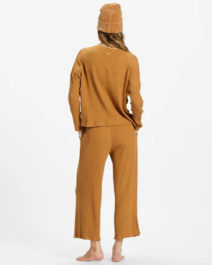 Still Loungin Pants Cosmic Khaki Women Billabong Matching Sets