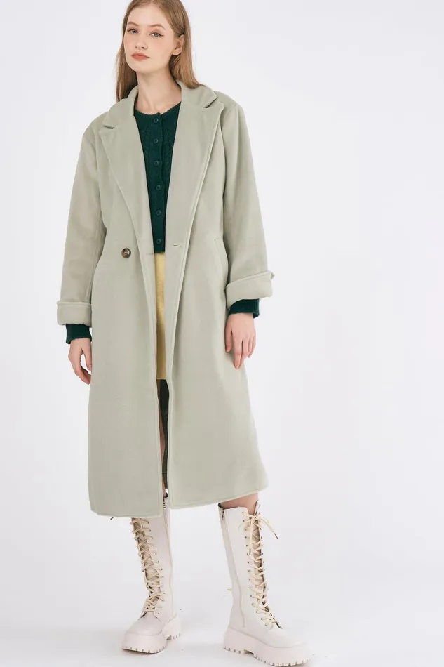 Storets Abigail Belted Long Coat Women Jackets and Coats
