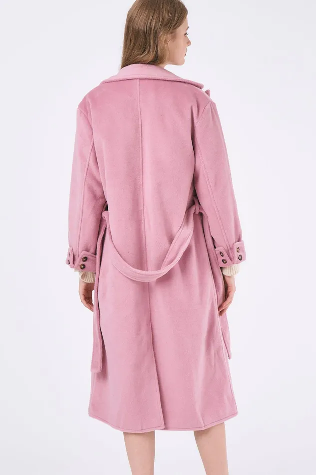 Storets Abigail Belted Long Coat Women Jackets and Coats