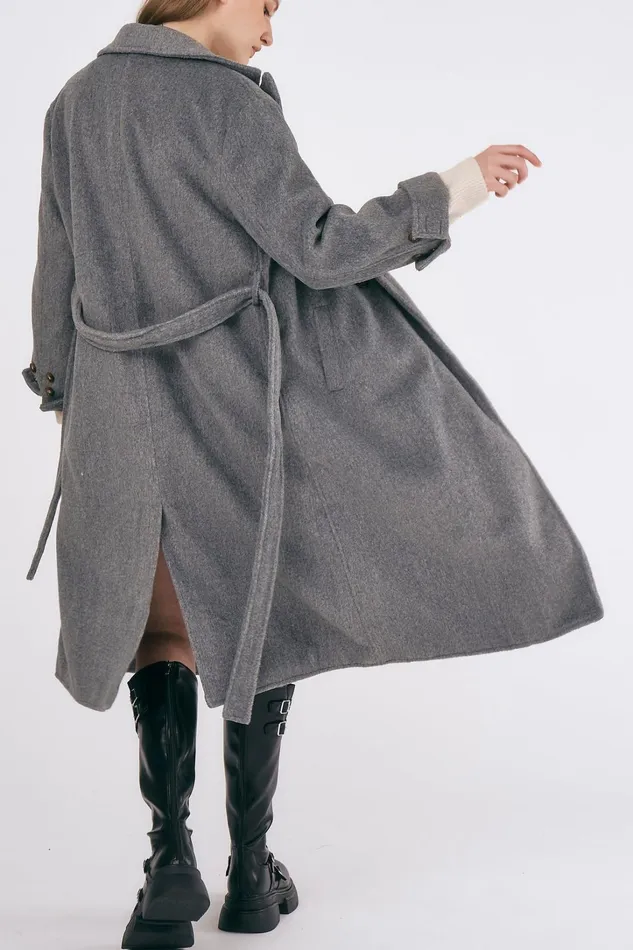 Storets Abigail Belted Long Coat Women Jackets and Coats