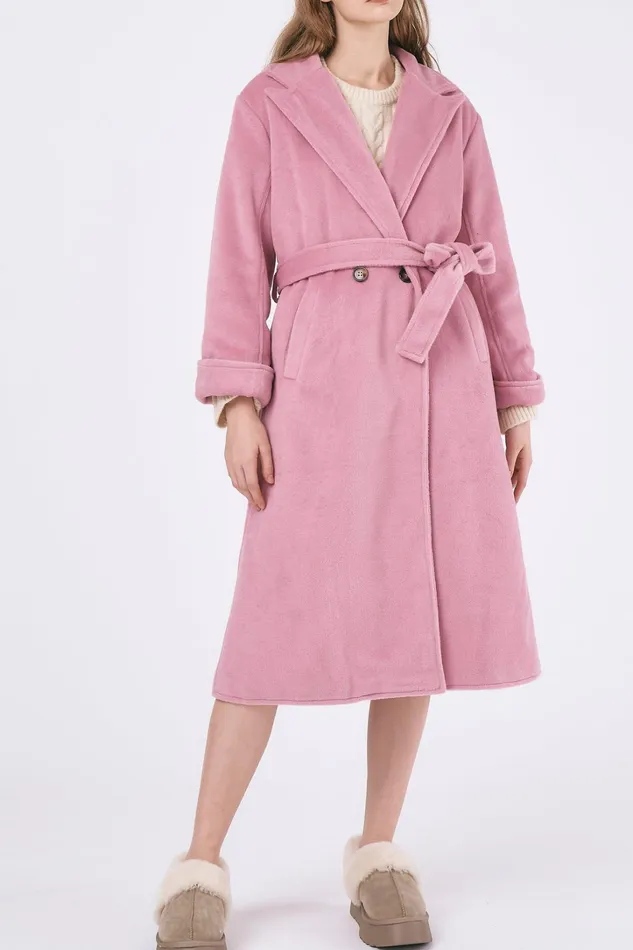 Storets Abigail Belted Long Coat Women Jackets and Coats