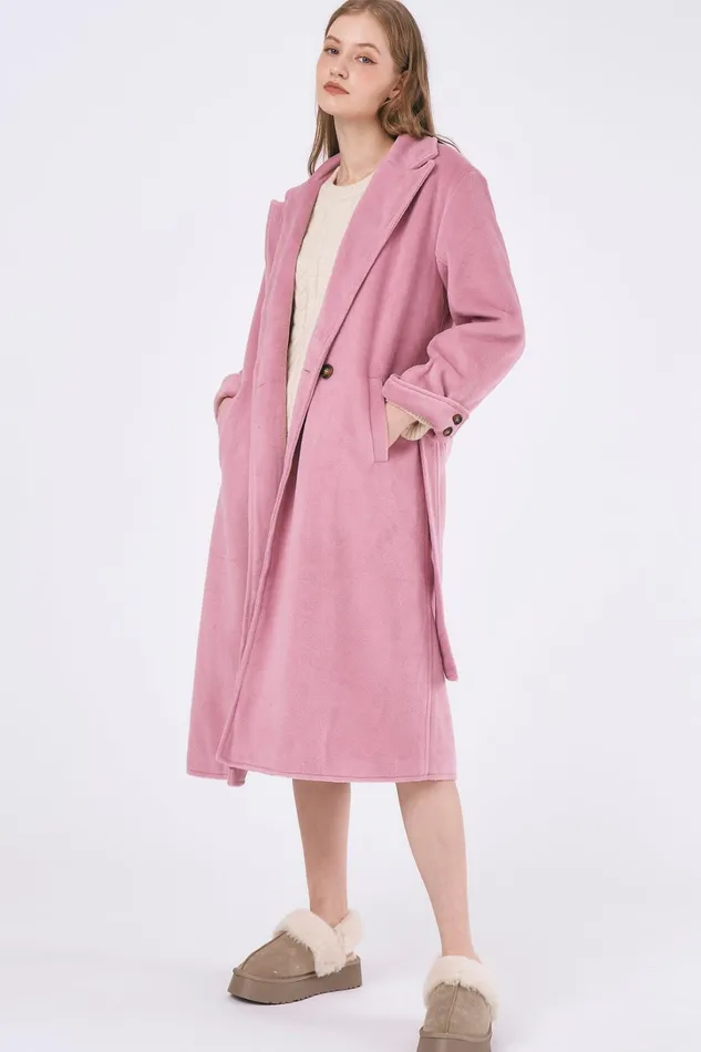 Storets Abigail Belted Long Coat Women Jackets and Coats