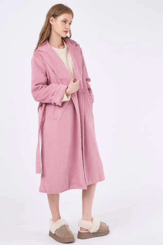 Storets Abigail Belted Long Coat Women Jackets and Coats