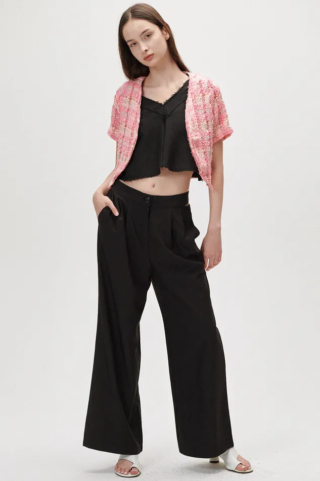 Storets Allira Tweed Cropped Jacket Women Jackets and Coats