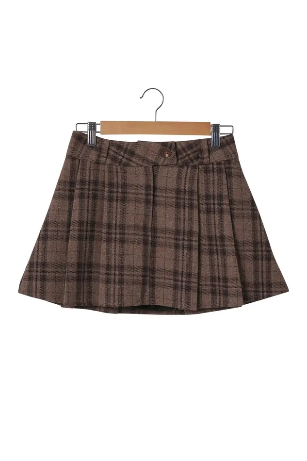 Storets Amber Pleated Tartan Mini Skort Women Skorts Storets Amber Pleated Tartan Mini Skort Women Skorts