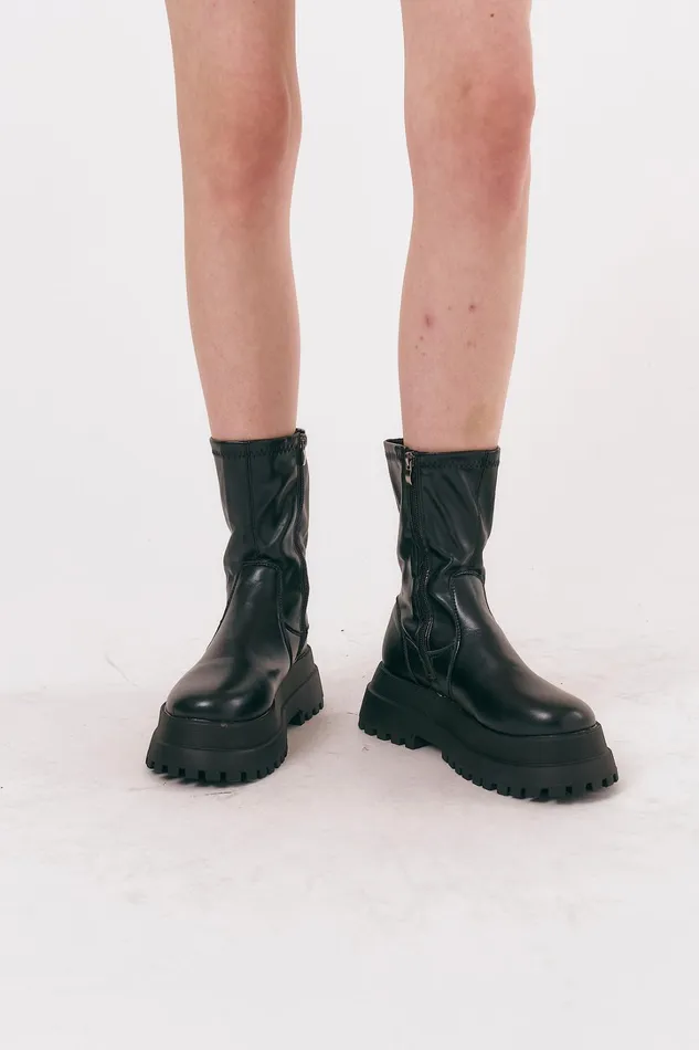 Storets Andy Chunky Calf Boots Women Shoes Storets Andy Chunky Calf Boots Women Shoes