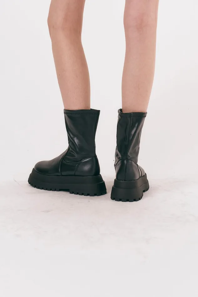 Storets Andy Chunky Calf Boots Women Shoes Storets Andy Chunky Calf Boots Women Shoes