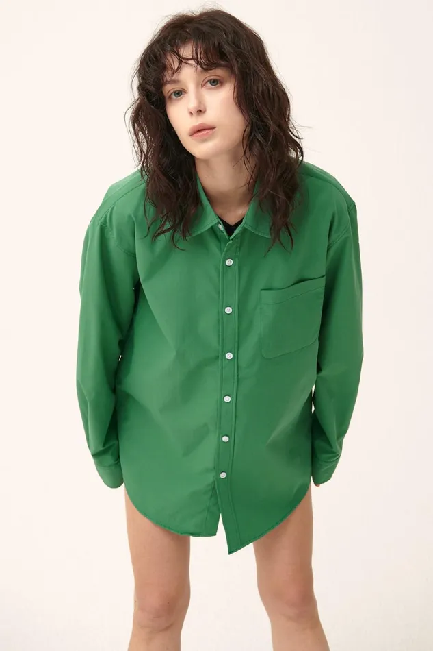 Storets Arden Oversized Shirt 15colors Women Shirts and Blouses