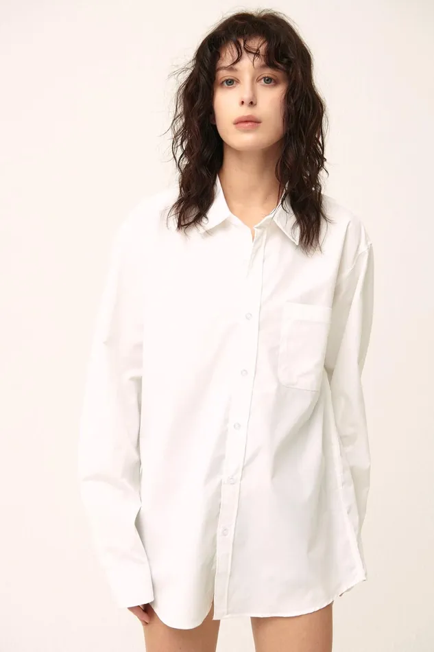 Storets Arden Oversized Shirt 15colors Women Shirts and Blouses