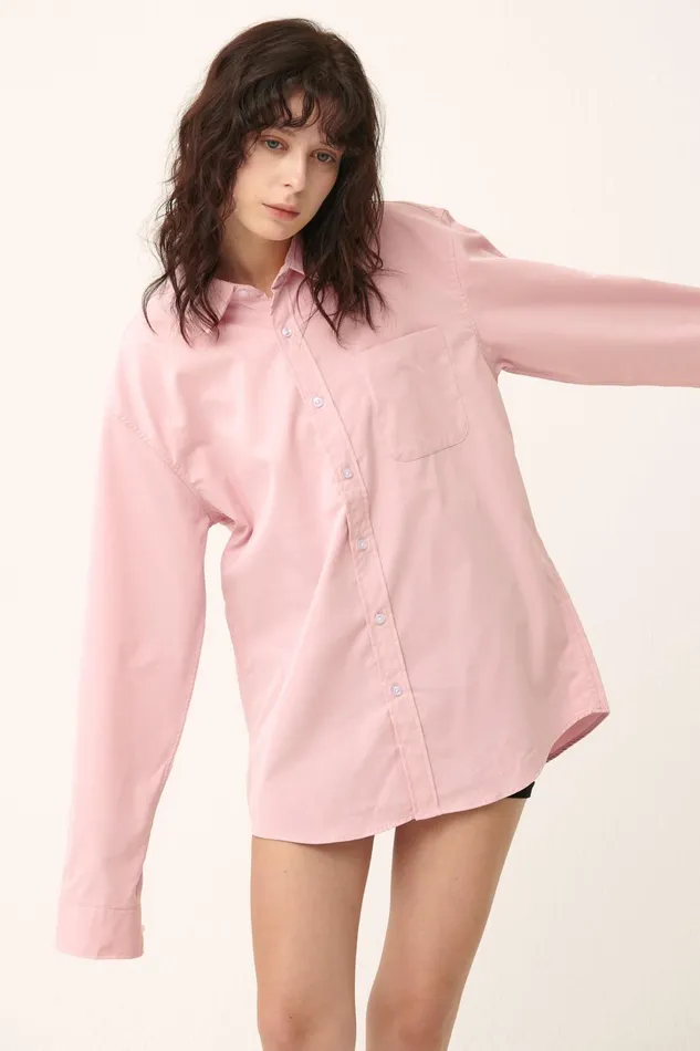 Storets Arden Oversized Shirt 15colors Women Shirts and Blouses