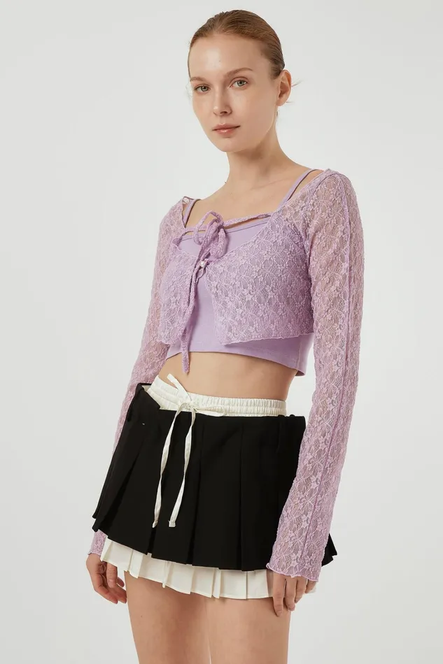 Storets Ava Top and Cardi Set Women Sweaters and Knitwears