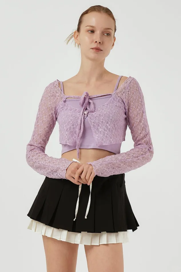 Storets Ava Top and Cardi Set Women Sweaters and Knitwears Storets Ava Top and Cardi Set Women Sweaters and Knitwears