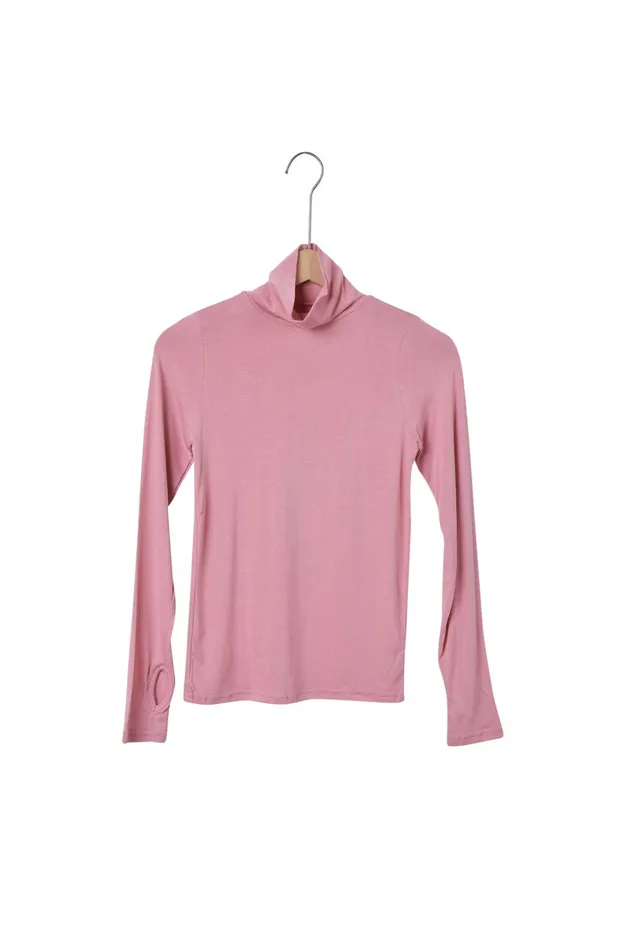 Storets Bella Turtleneck Top WThumbhole Women Tops Storets Bella Turtleneck Top WThumbhole Women Tops