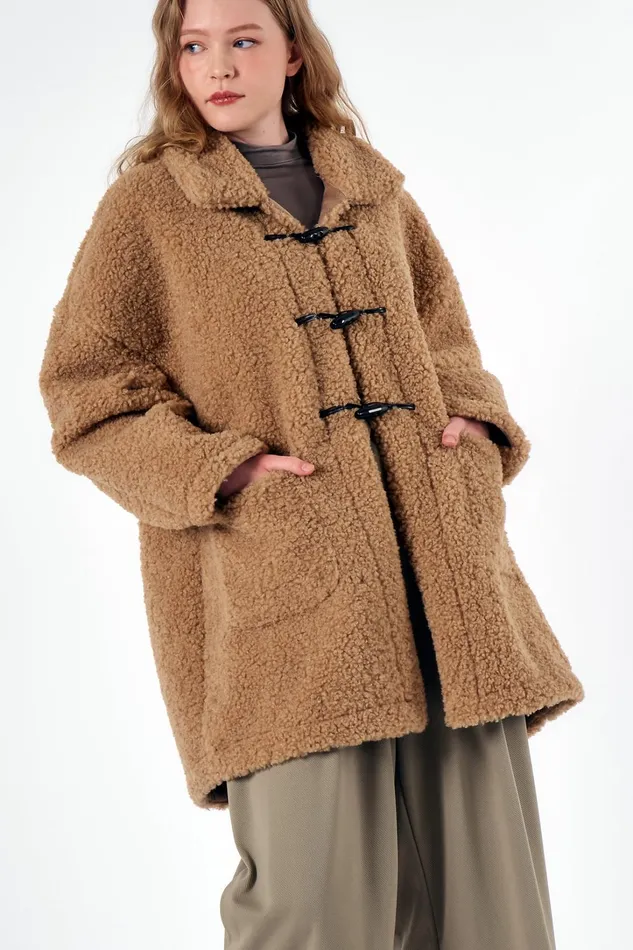 Storets Carla Boucle Teddy Coat Women Jackets and Coats Storets Carla Boucle Teddy Coat Women Jackets and Coats