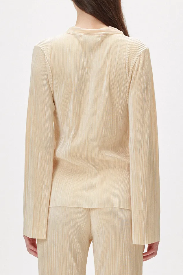 Storets Elena Plisse Shirt Women Shirts and Blouses