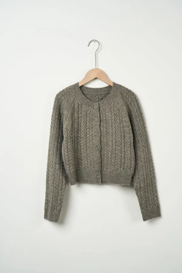 Storets Ellie Cable Knitted Cardigan Women Sweaters and Knitwears